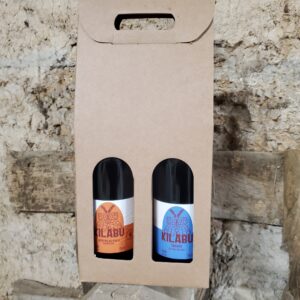 coffret duo de 75cl au marc de raisin - Blanche et Ambrée